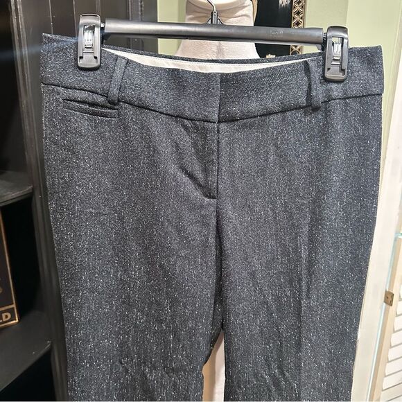 Loft Dark Gray Tweed  Marisa Trousers Size 4P - Picture 3 of 9